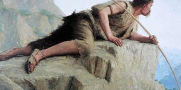 „Stanovnik sojenice“, Albert Anker, 1886. Rani anatomski moderni ljudi imali su mnoge komparativne prednosti u odnosu na neandertalce koje su zatekli na tlu Evrope. Foto: Wikimedia Commons/The Winterthur Museum of Art/"Von Anker bis Zünd, Die Kunst im jungen Bundesstaat 1848 - 1900", Kunsthaus Zürich/Parpan05