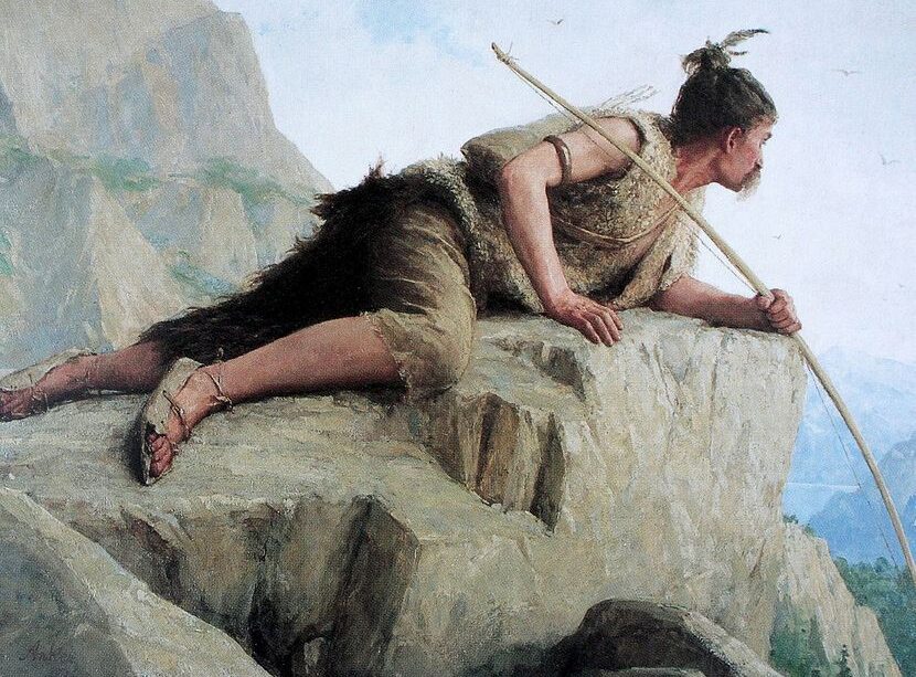 „Stanovnik sojenice“, Albert Anker, 1886. Rani anatomski moderni ljudi imali su mnoge komparativne prednosti u odnosu na neandertalce koje su zatekli na tlu Evrope. Foto: Wikimedia Commons/The Winterthur Museum of Art/"Von Anker bis Zünd, Die Kunst im jungen Bundesstaat 1848 - 1900", Kunsthaus Zürich/Parpan05
