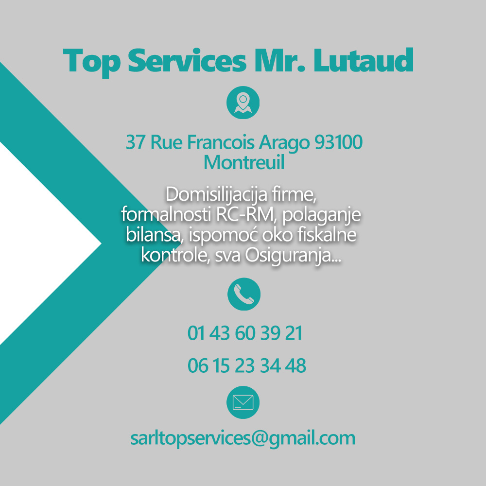 Top Services Mr. Lutaud – Domisilijacija firme Pariz Francuska