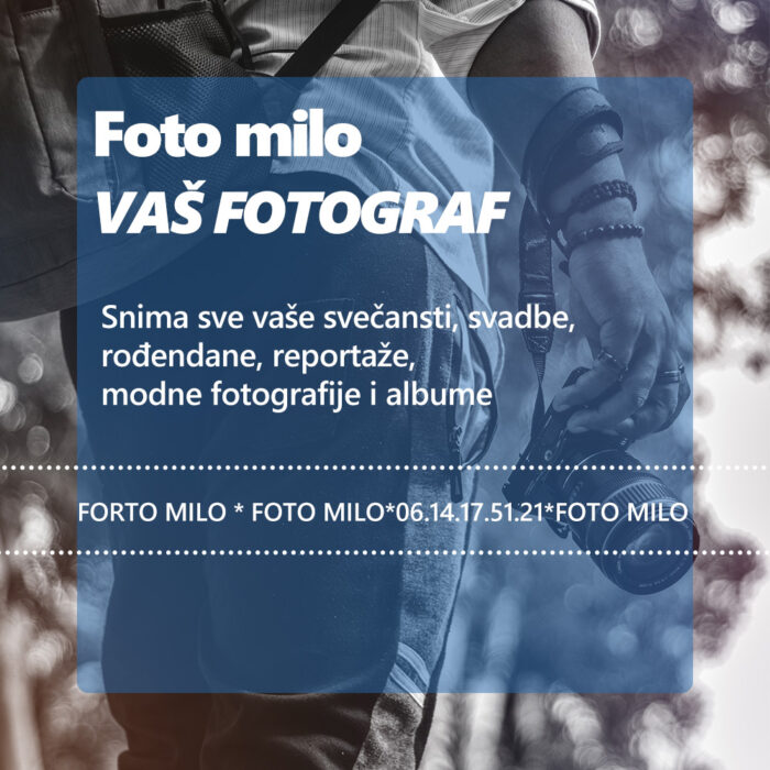 Foto Milo – Profesionalni fotograf, fotografski studio Pariz Francuska