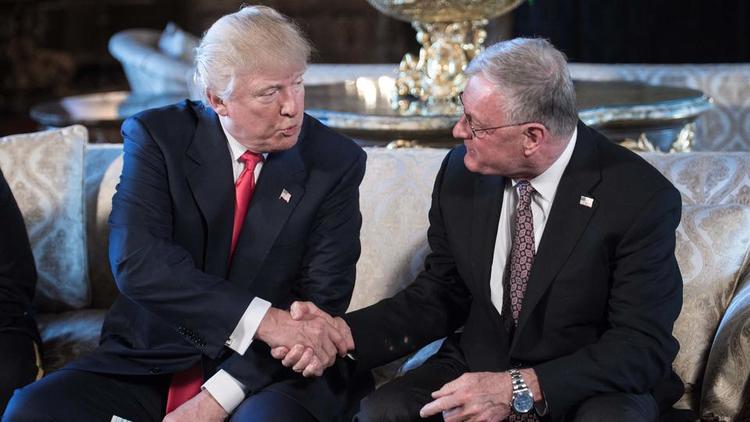 Donald Tramp i Kit Kelog 2016 u toku prve predsedničke kampanje Foto Nikolas Kamp AFP