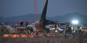 Mesto nesreće na Međunarodnom aerodromu Muan u Južnoj Koreji