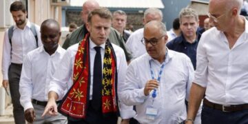 Predsednik Francuske Emanuel Makron u poseti Mejotu