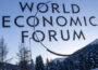 Logo Svetskog ekonomskog foruma slikan u Kongresnom centru u Davosu Švajcarska foto Denis Balibouse Reuters