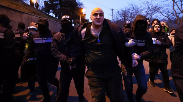 Hapšenje demonstranata u Gruziji